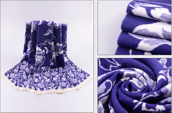 提花披肩 女士披肩 圍巾批發(fā) 拉絨披肩