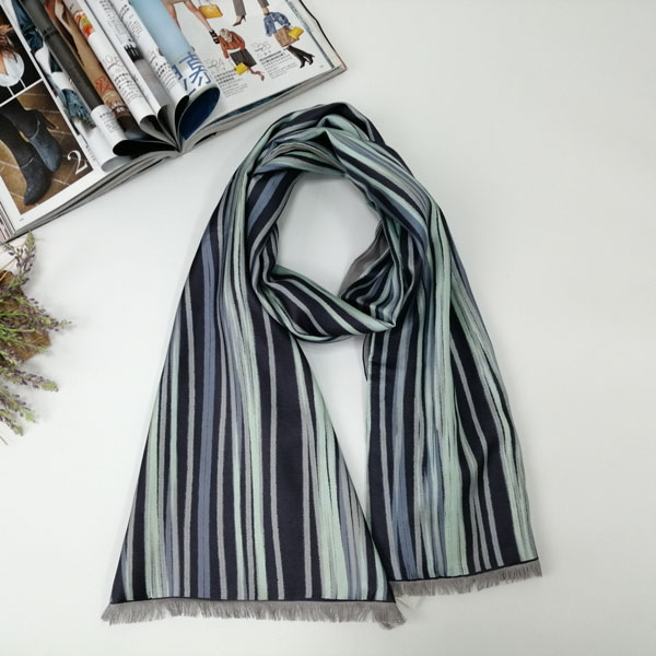 男士簡約線條圍巾